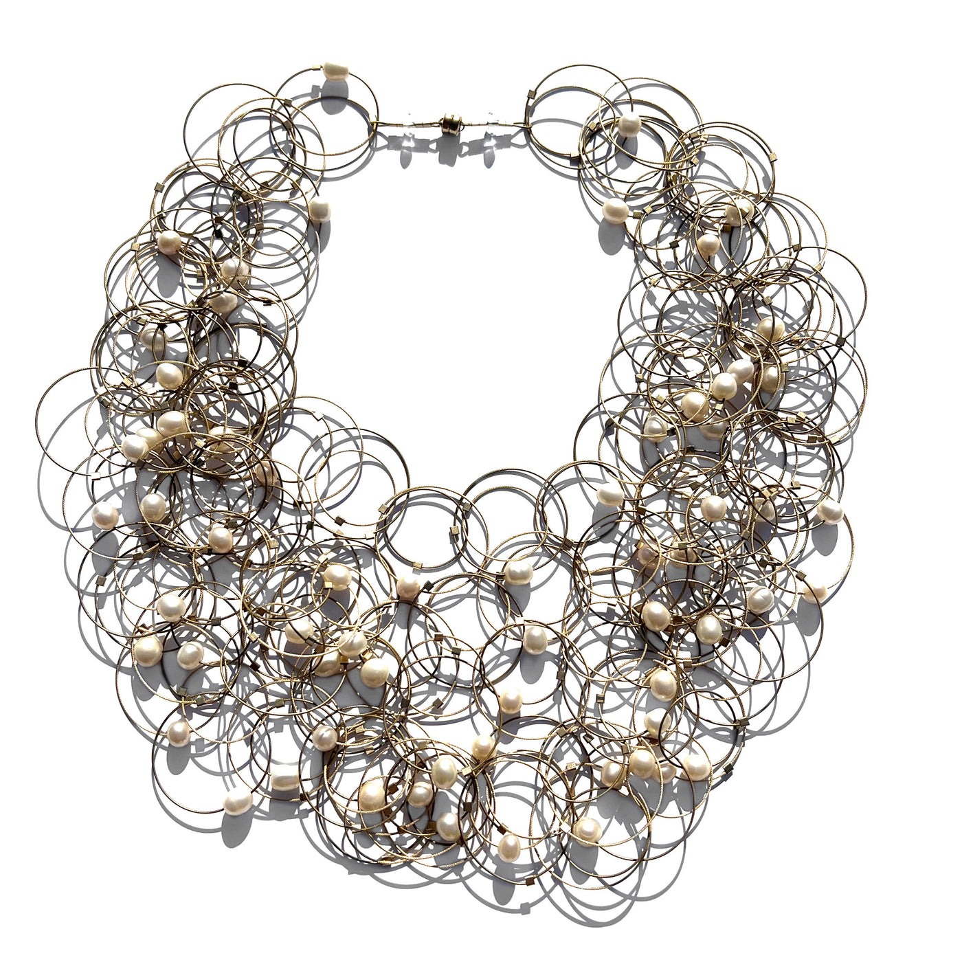 Helios Necklace with Pearls