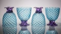 Set of Four of Small Pineapple Glasses
