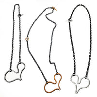 Left to right: Black silver, Copper, Brushed Silver 