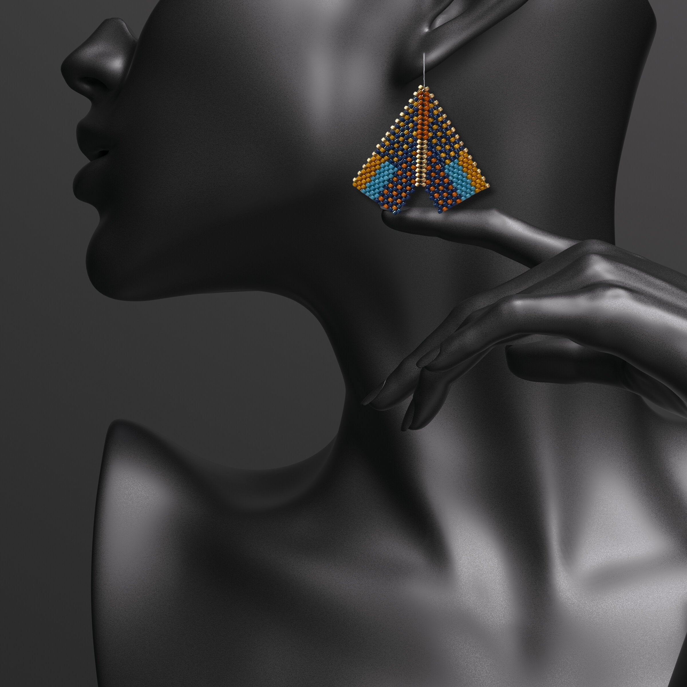 Chevron Sunrise Earrings
