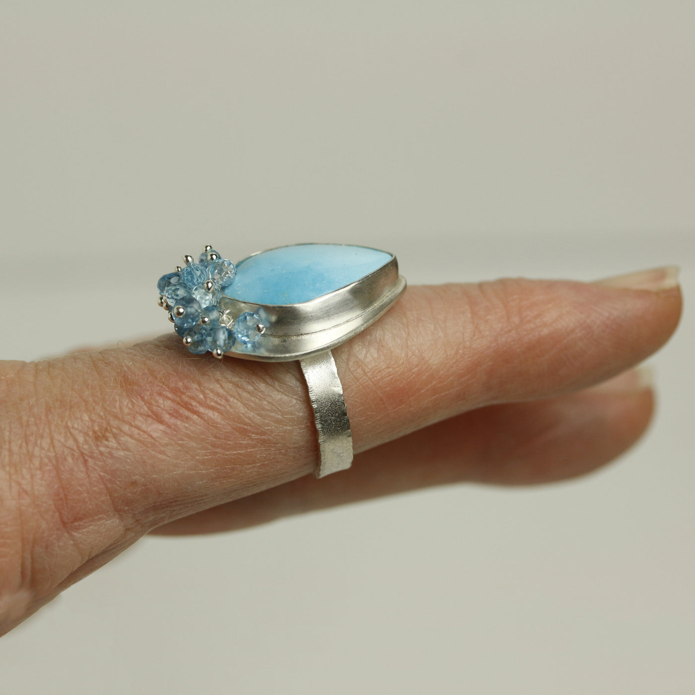 Sonoran Turquoise & Blue Fringe Ring