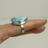 Sonoran Turquoise & Blue Fringe Ring