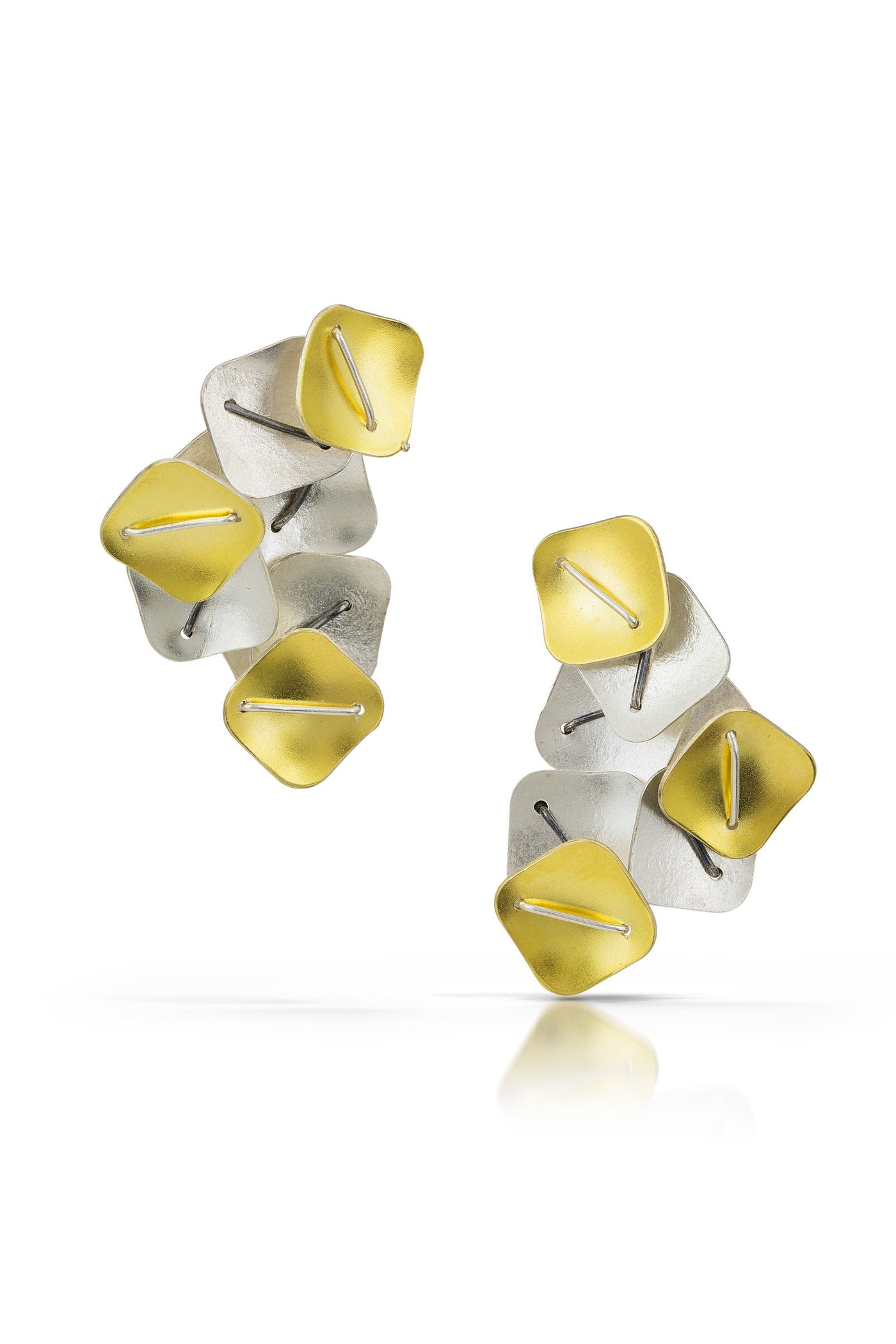 Bright Silver and 22k Gold Bimetal