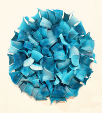 Sky Blue Metal Wall Sculpture