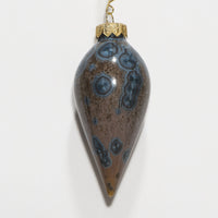 Crystalline Teardrop Ornament, Nickel Sorbet