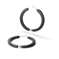 Hoop Earrings with Pearls
