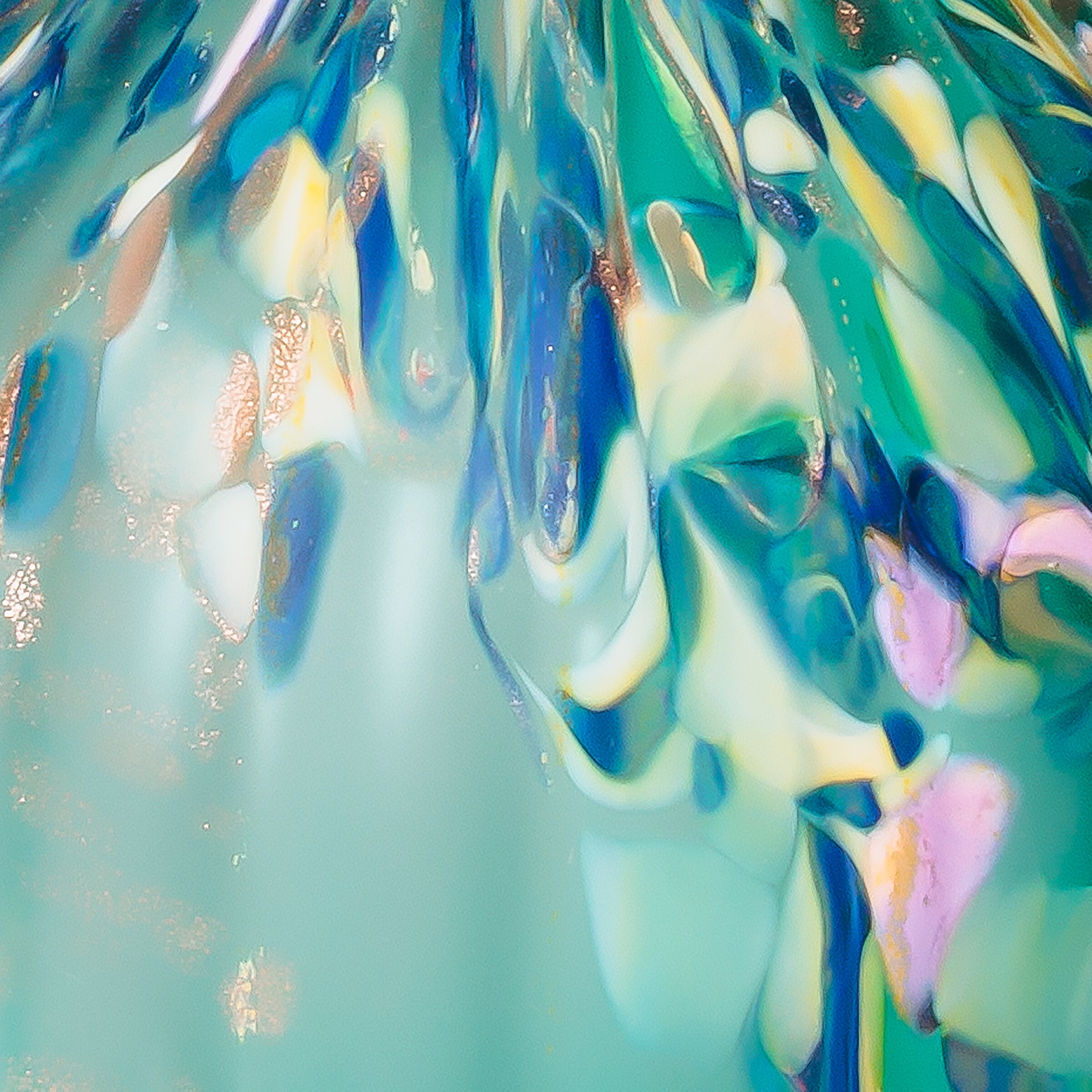 Aquamarine Kaleidoscope Gourd