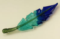 Aqua and Cobalt Leaf
