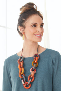 shown with the dot drop earrings by genevieve williamson