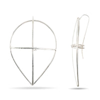 Forged Shield Earrings