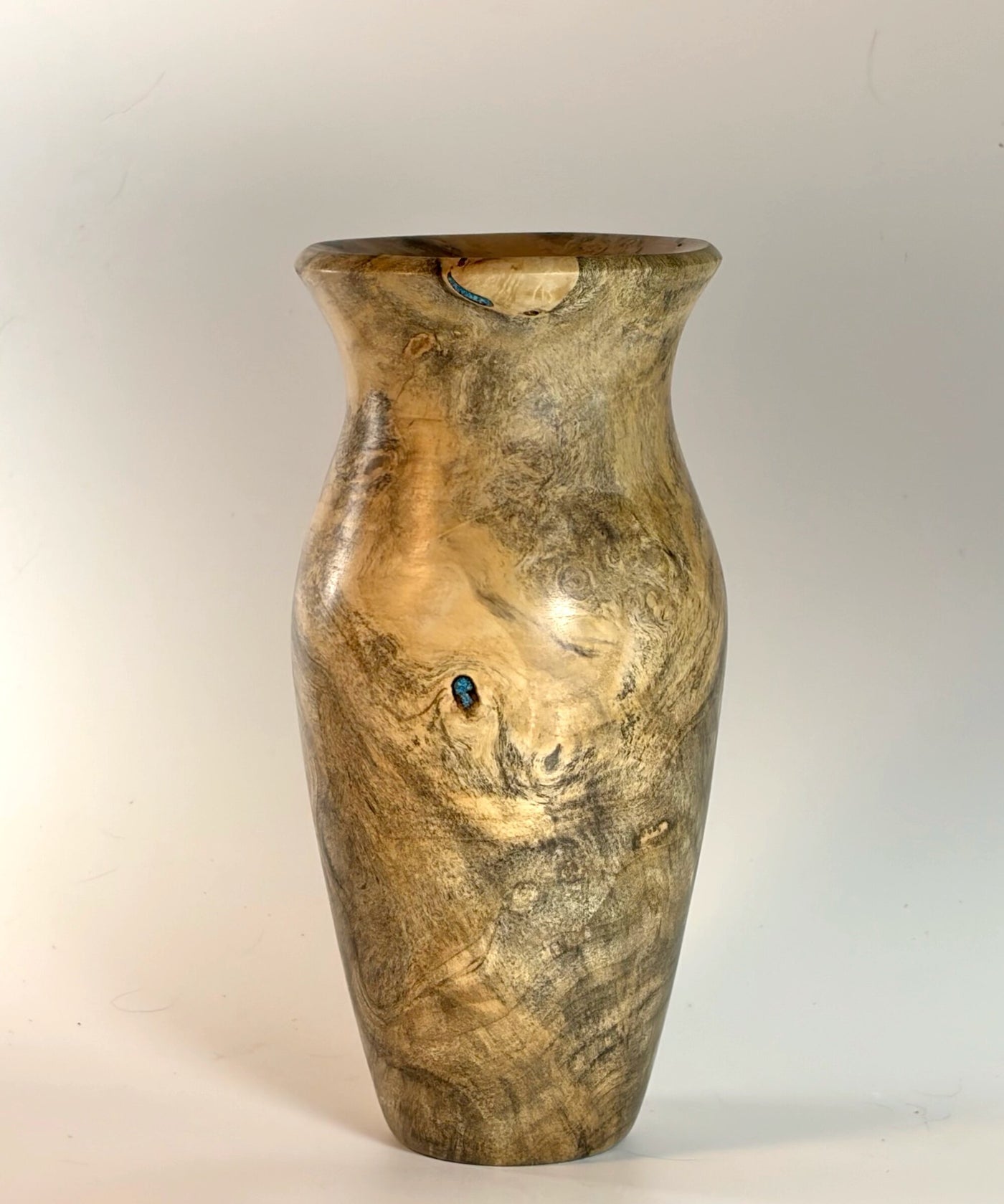 Bud Vase Turned from Buckeye Burl II