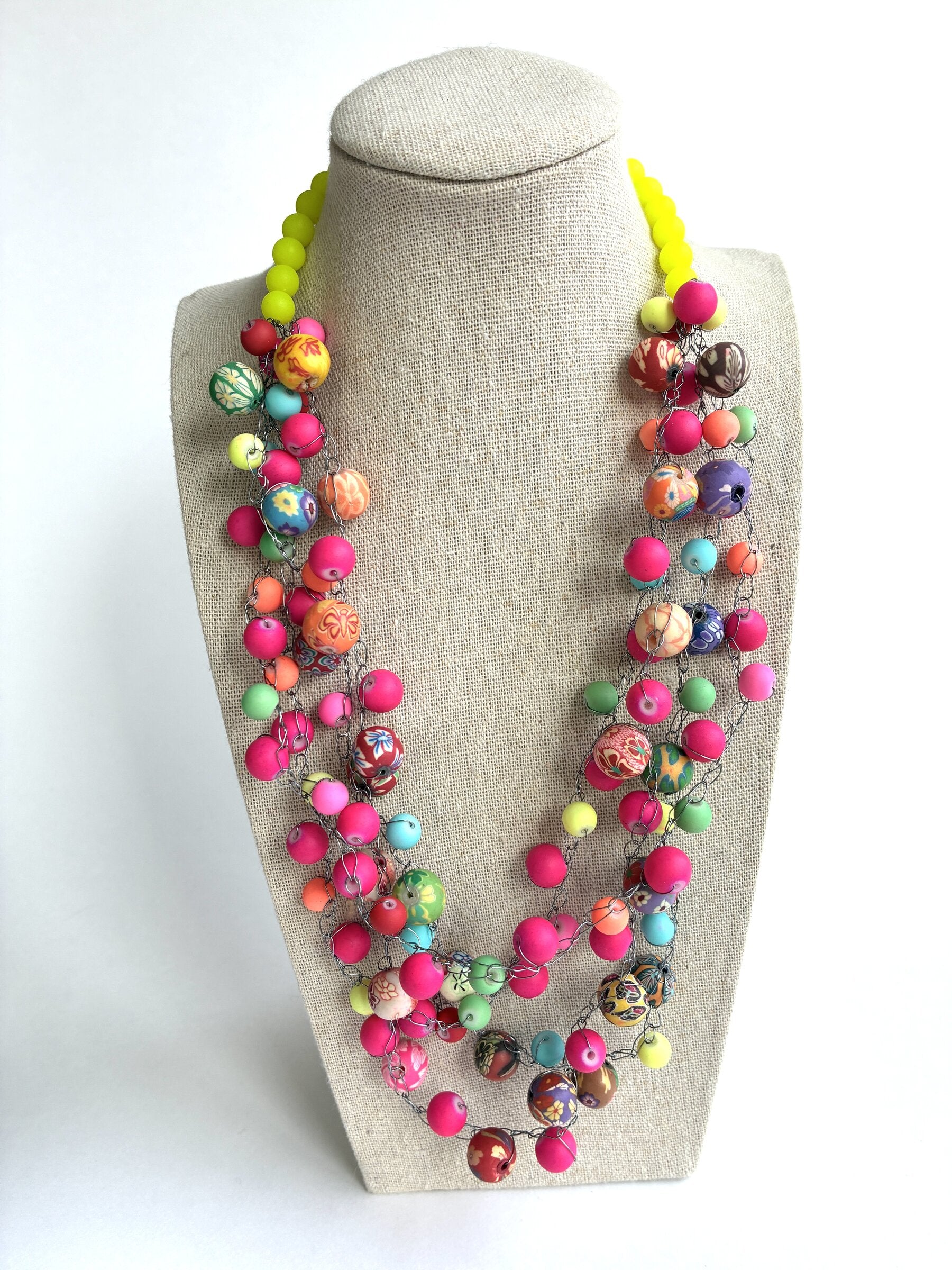 Neon Bead Necklace