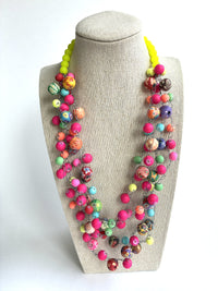 Neon Bead Necklace