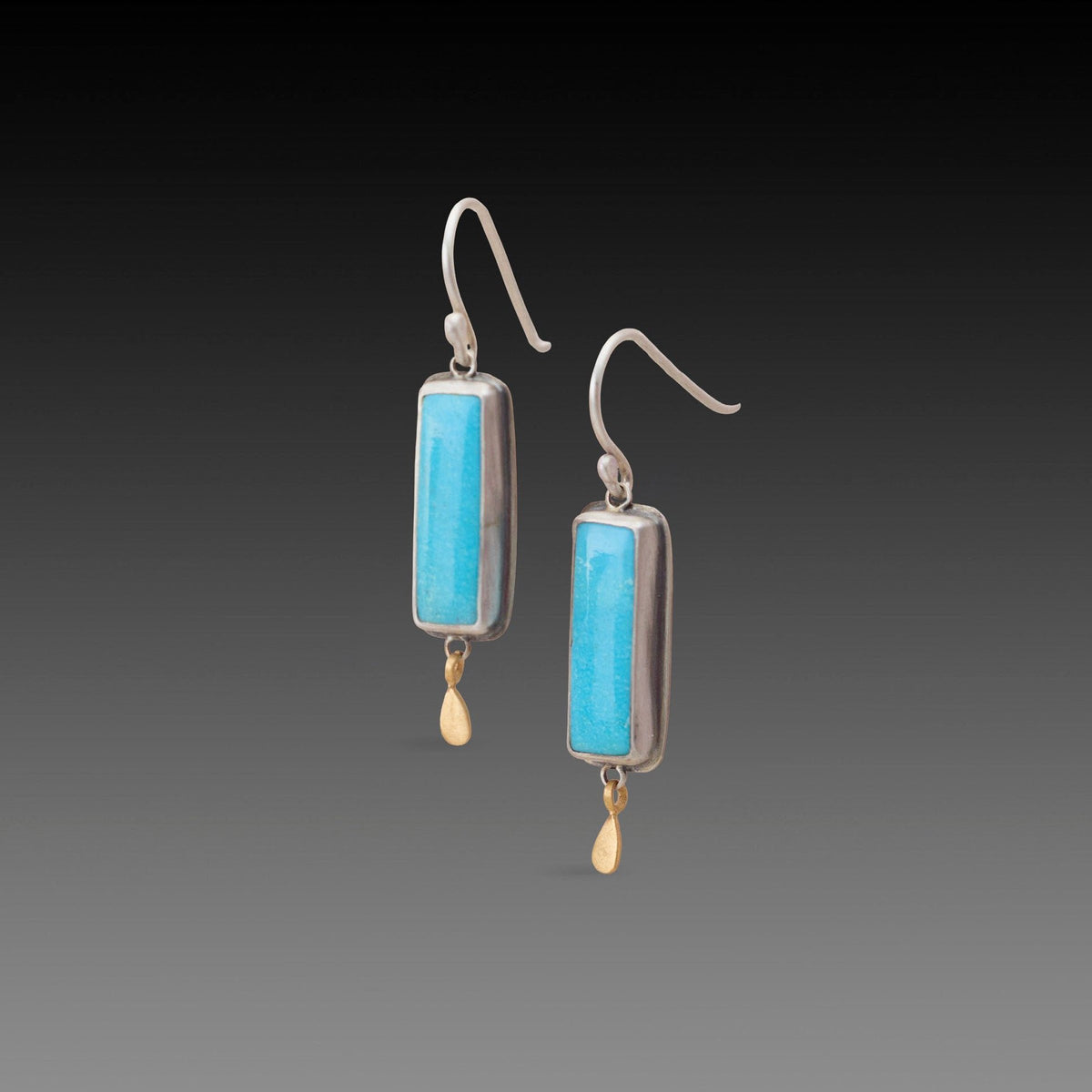 Turquoise Baton Earrings