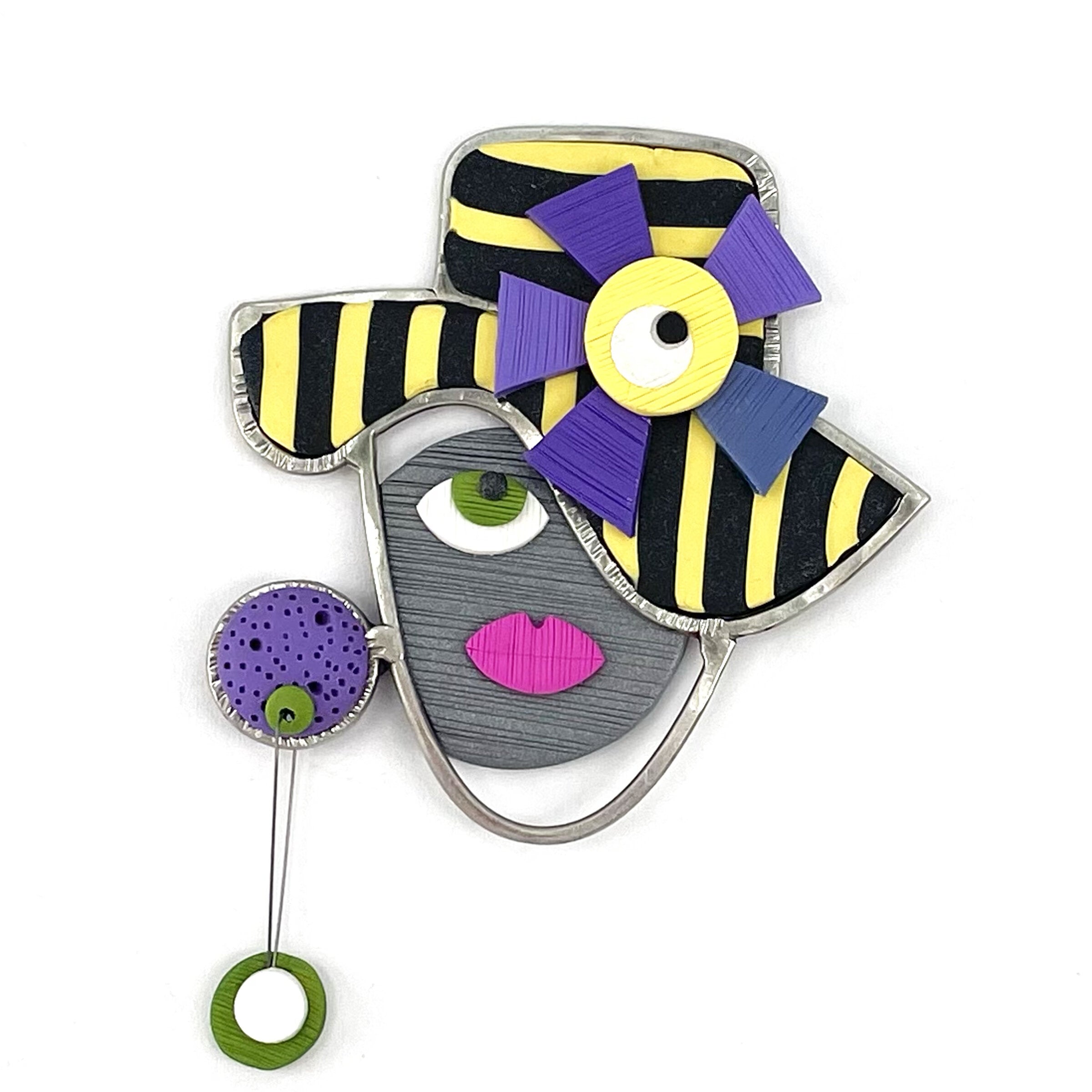 Women and Hats Pin No. 5