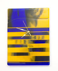 Blue and Yellow Clock