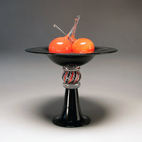 Pedestal Bowl with Cherries