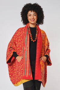 Double Collar Poncho #4