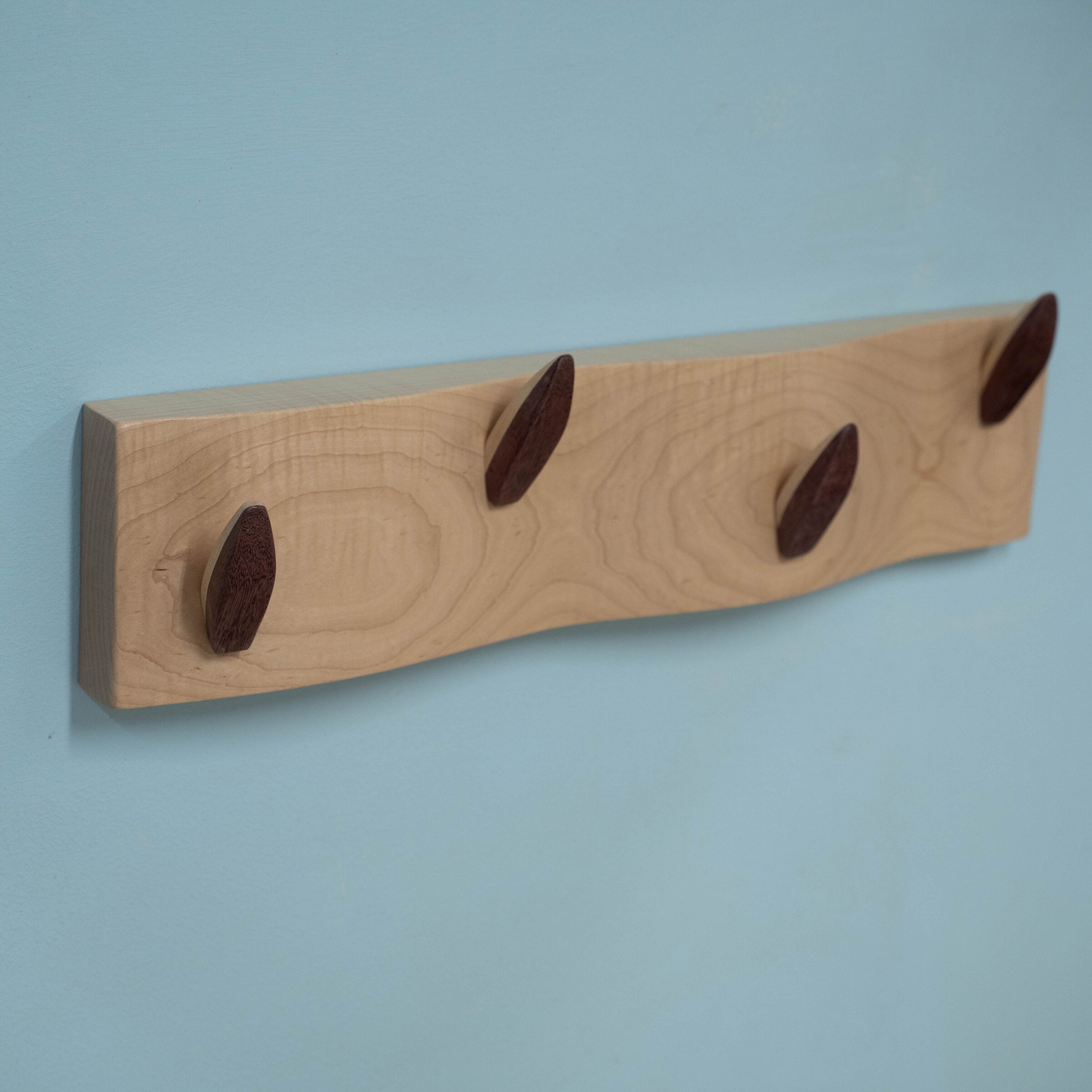 Maple and Purpleheart Coat Rack II