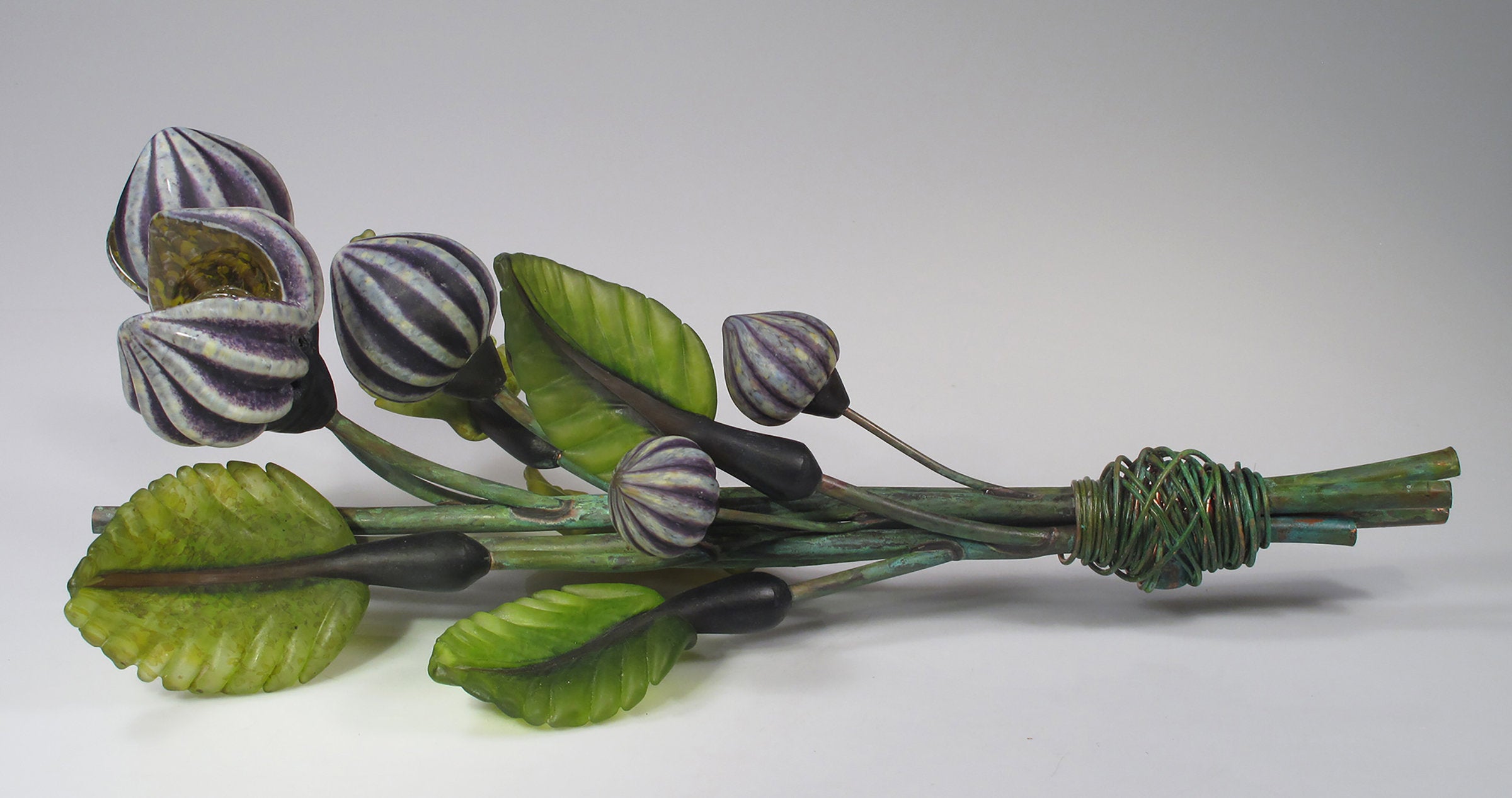 Large Table or Wall Purple Seed Pod