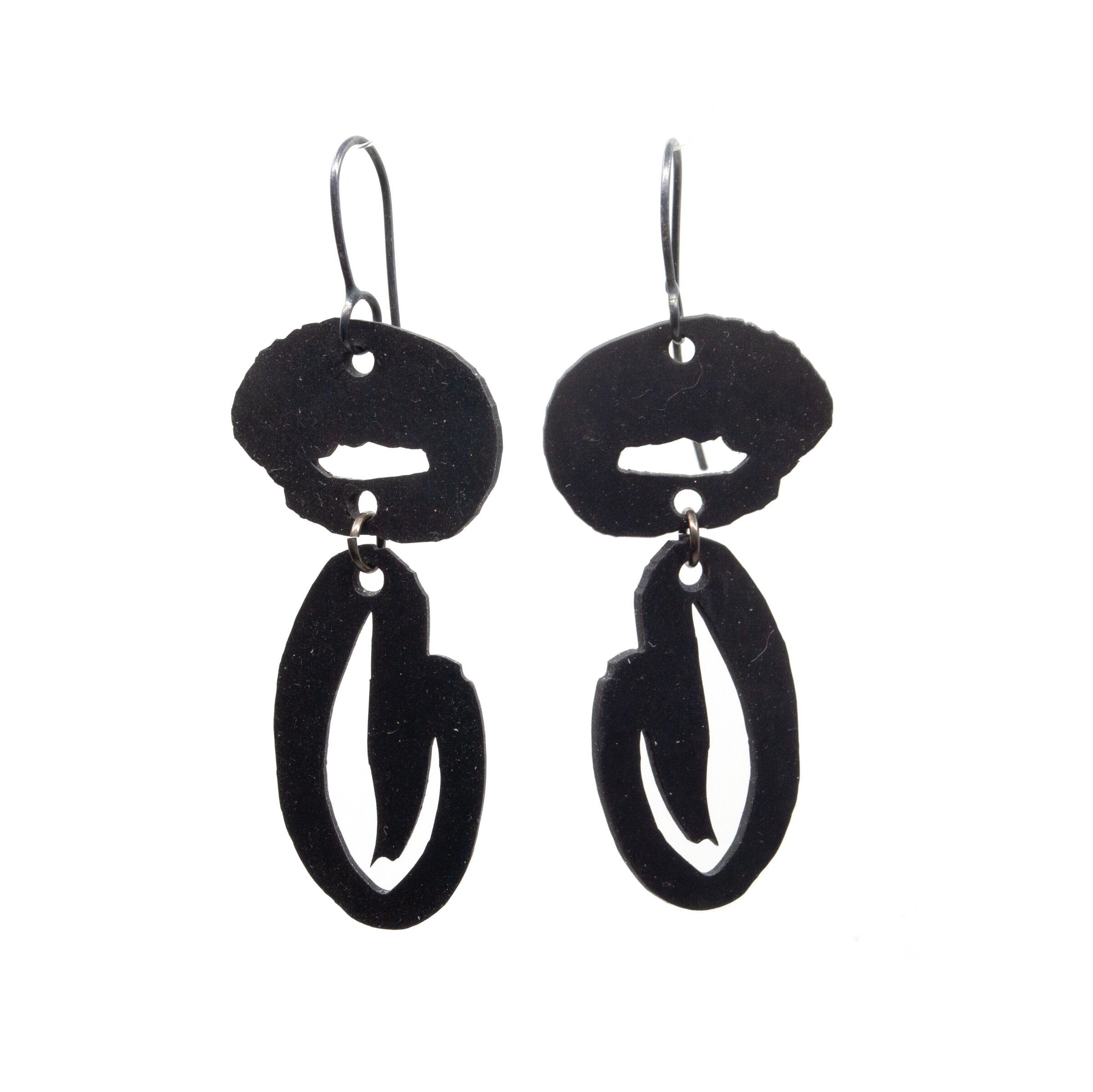 Long Inkstroke Earrings