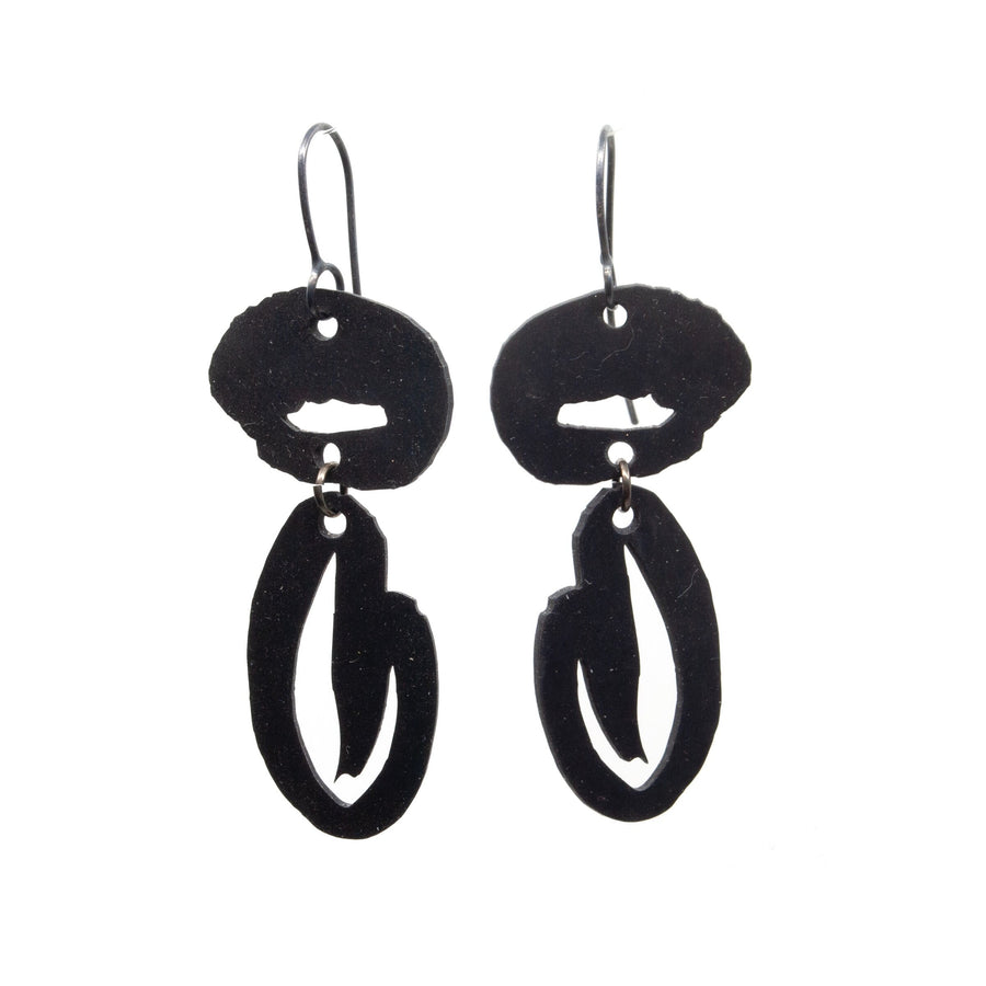 Long Inkstroke Earrings