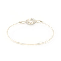 Scallop Oval Bracelet with Arkansas Quartz