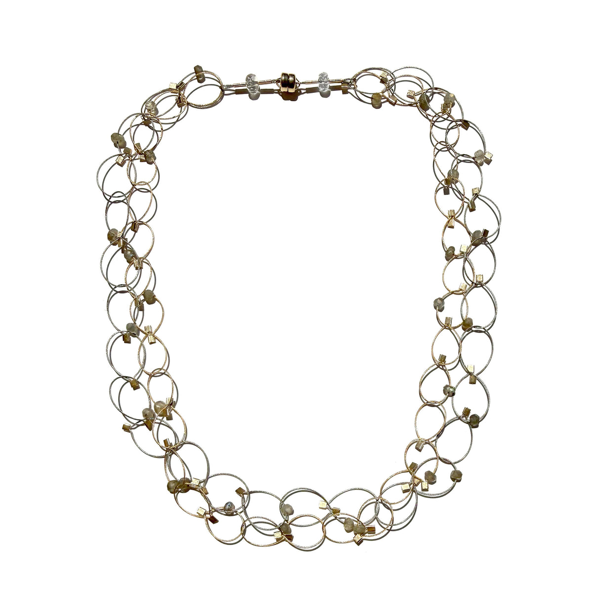Labradorite & Steel/Gold