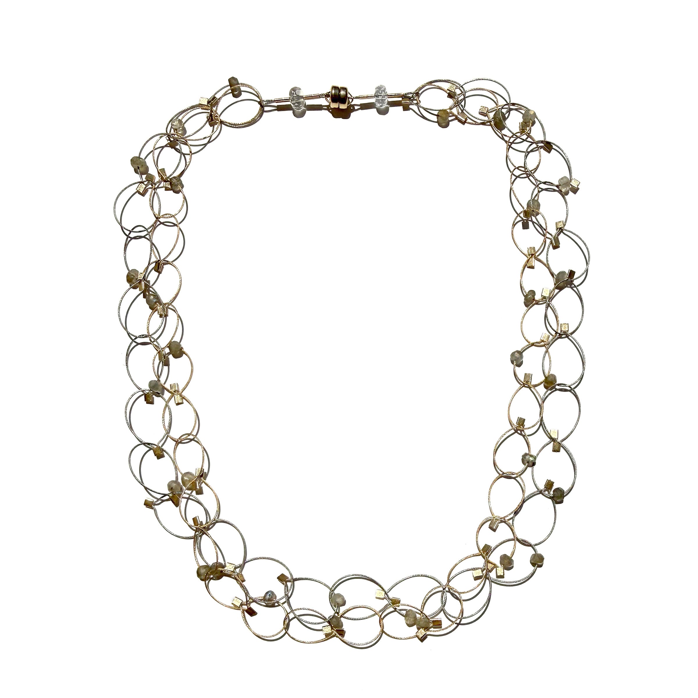 Labradorite & Steel/Gold