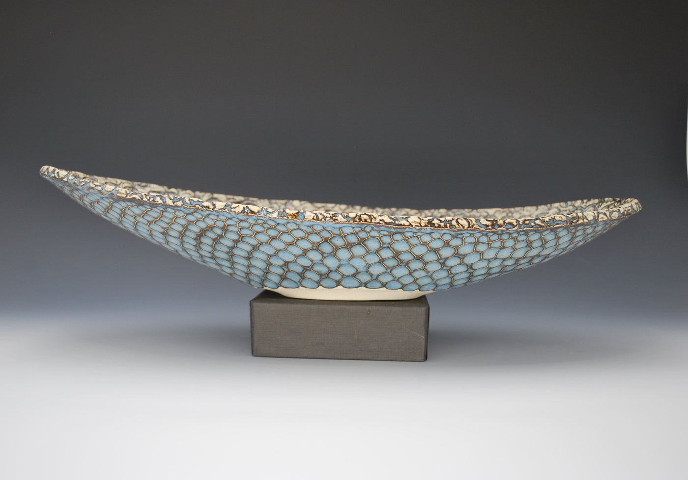 Elliptical Fossil Bowl