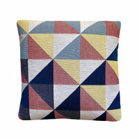 Cascade Multicolor Geometric Pillow