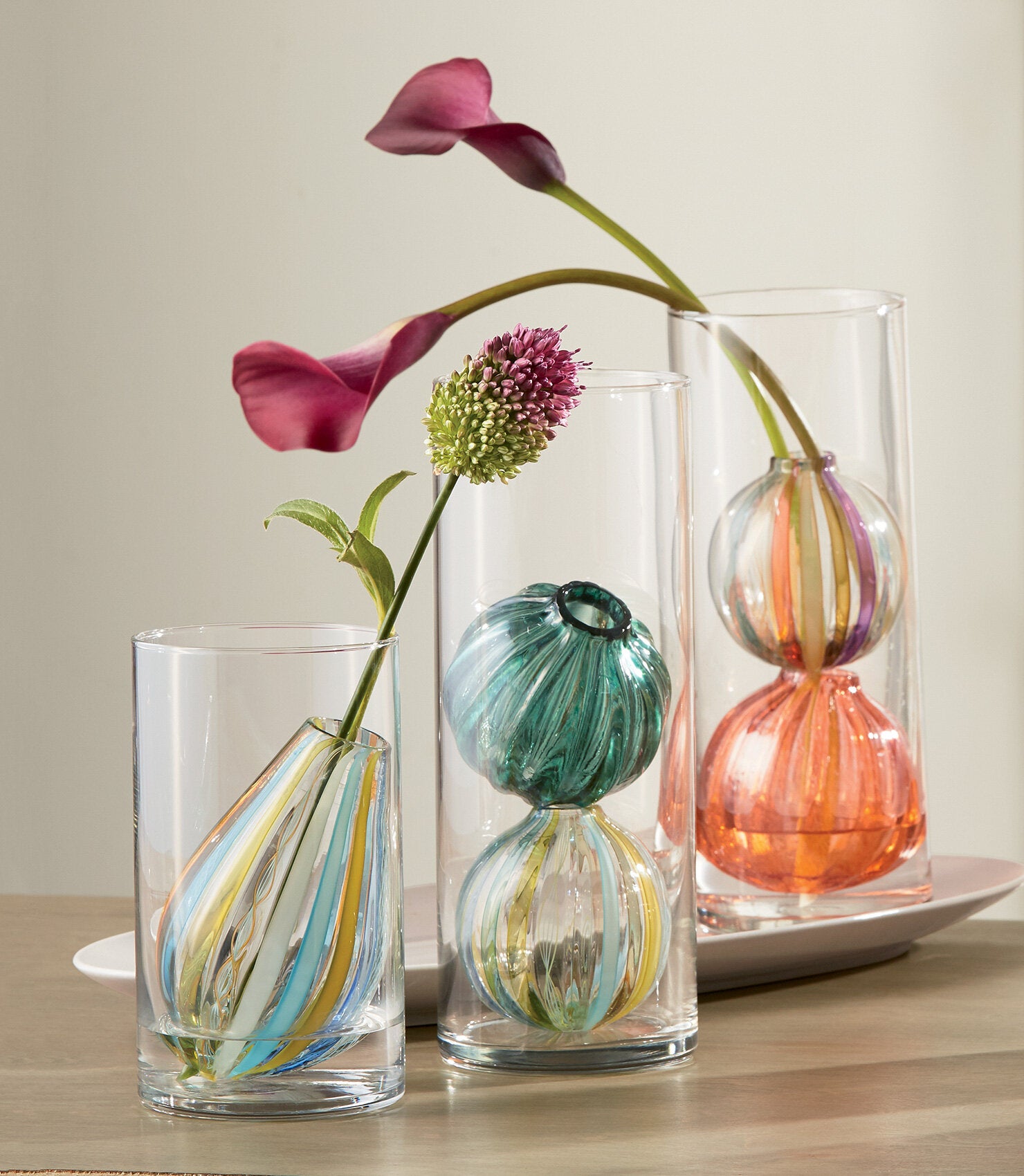 Bead Bud Vase - Double Globe