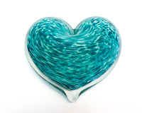 Mint Julep Heart Paperweight
