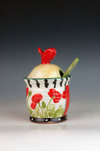 Poppy Jar with Spoon