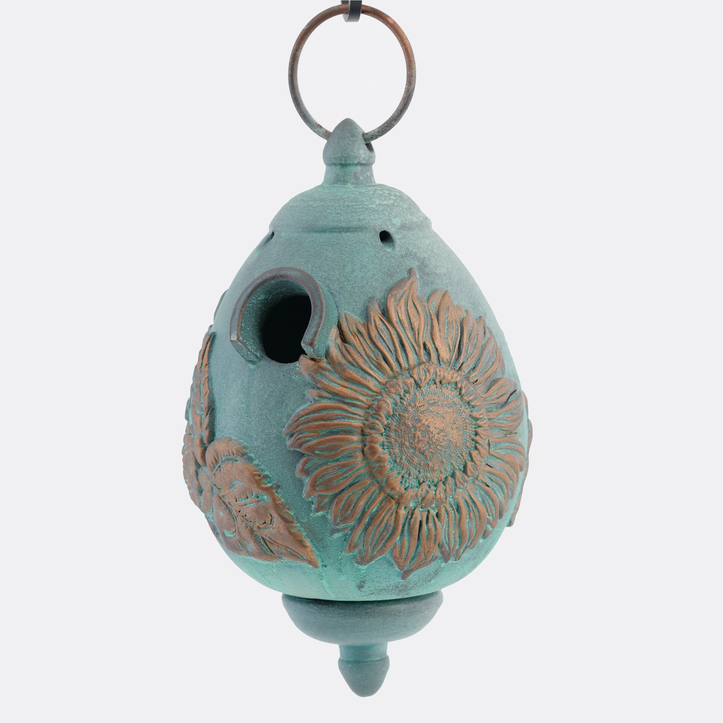 Leafy Sunflower Birdhouse