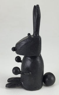 black rabbit figure
