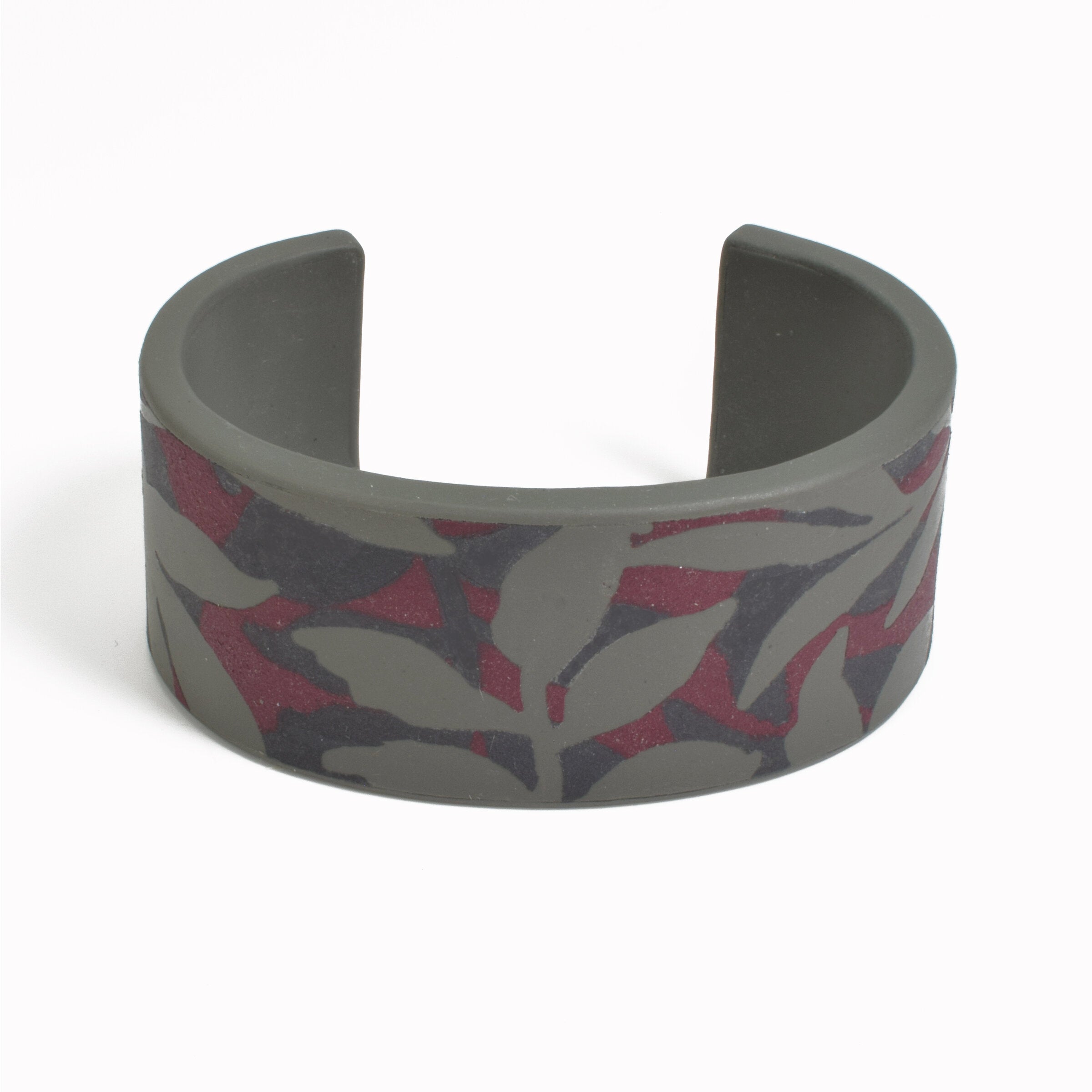 Burgundy & Warm Gray Leaves