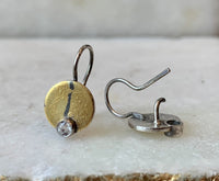 Rustic Disc Earrings