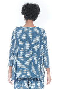 Azul Lotus Print