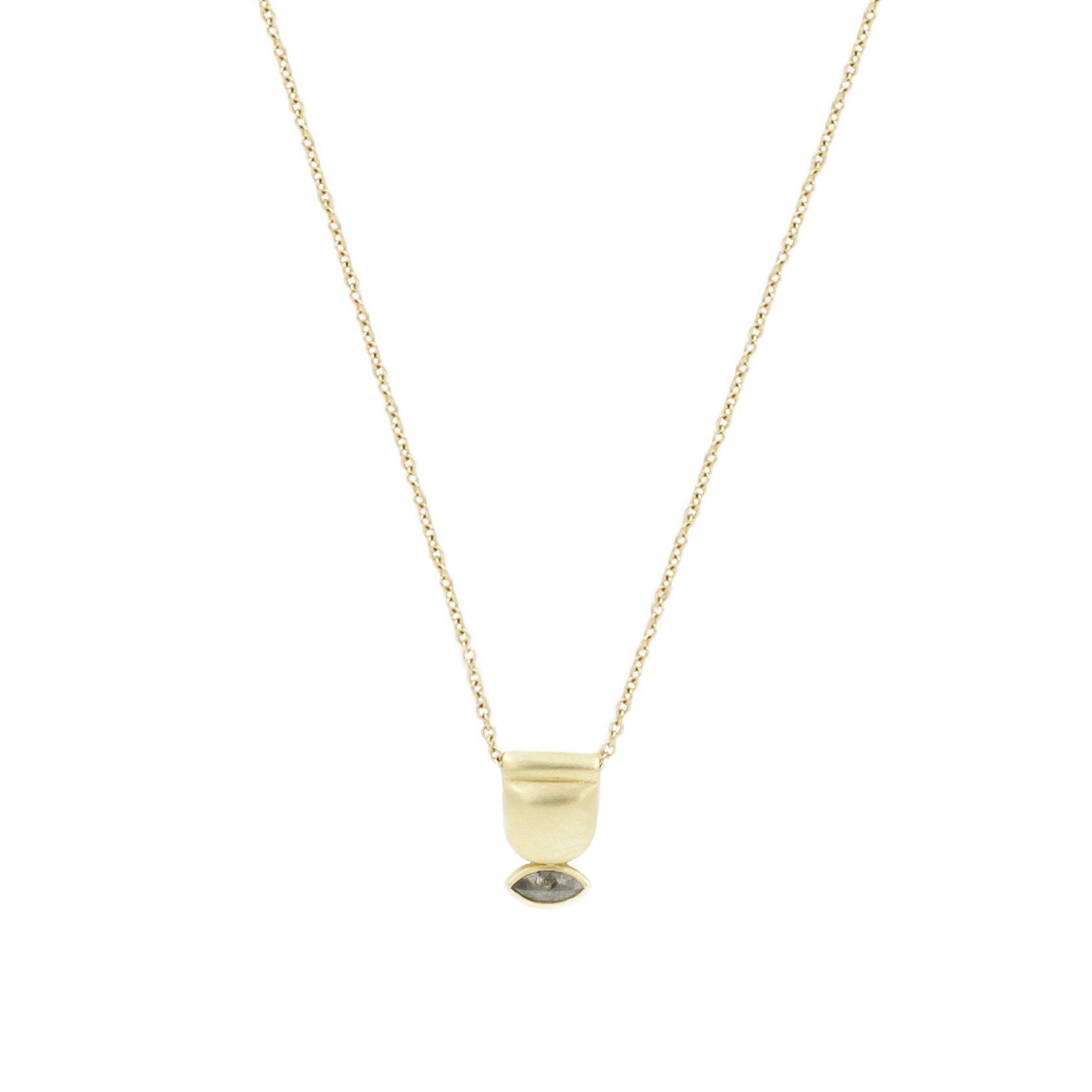 Salt and Pepper Diamond Rhea Necklace