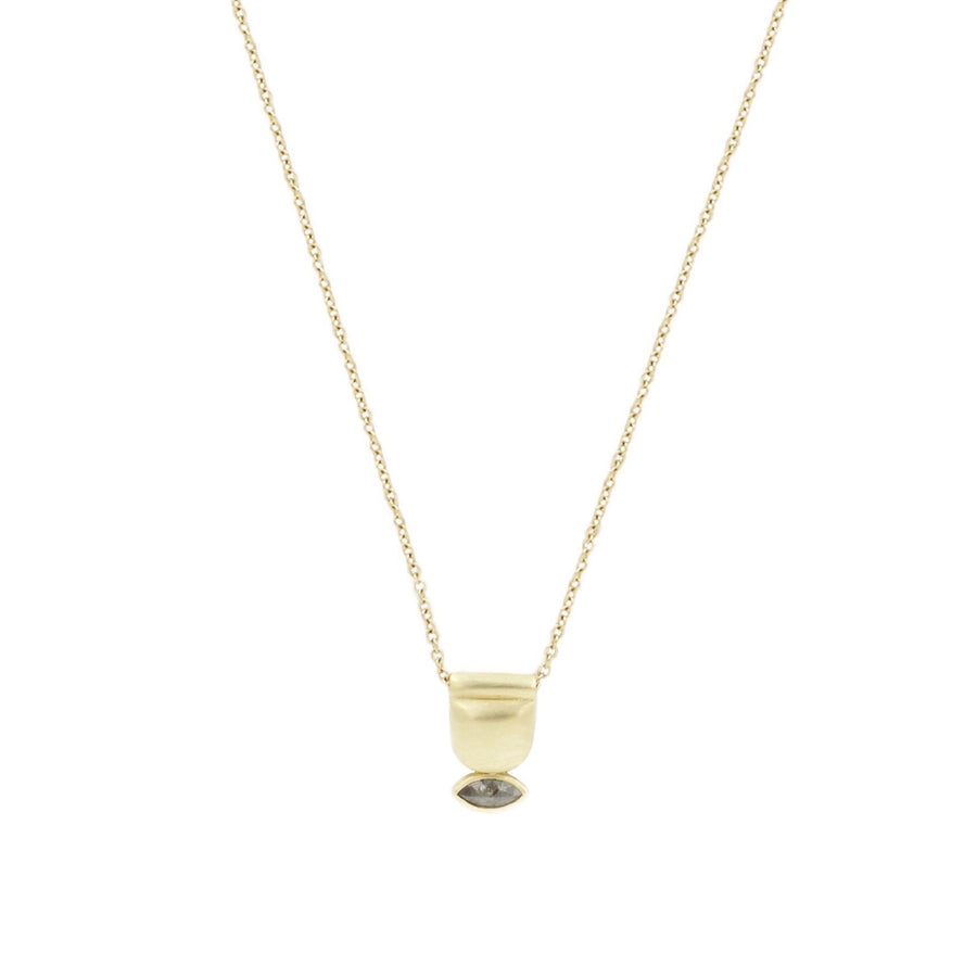 Salt and Pepper Diamond Rhea Necklace