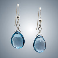 London Blue Topaz & Silver Earrings