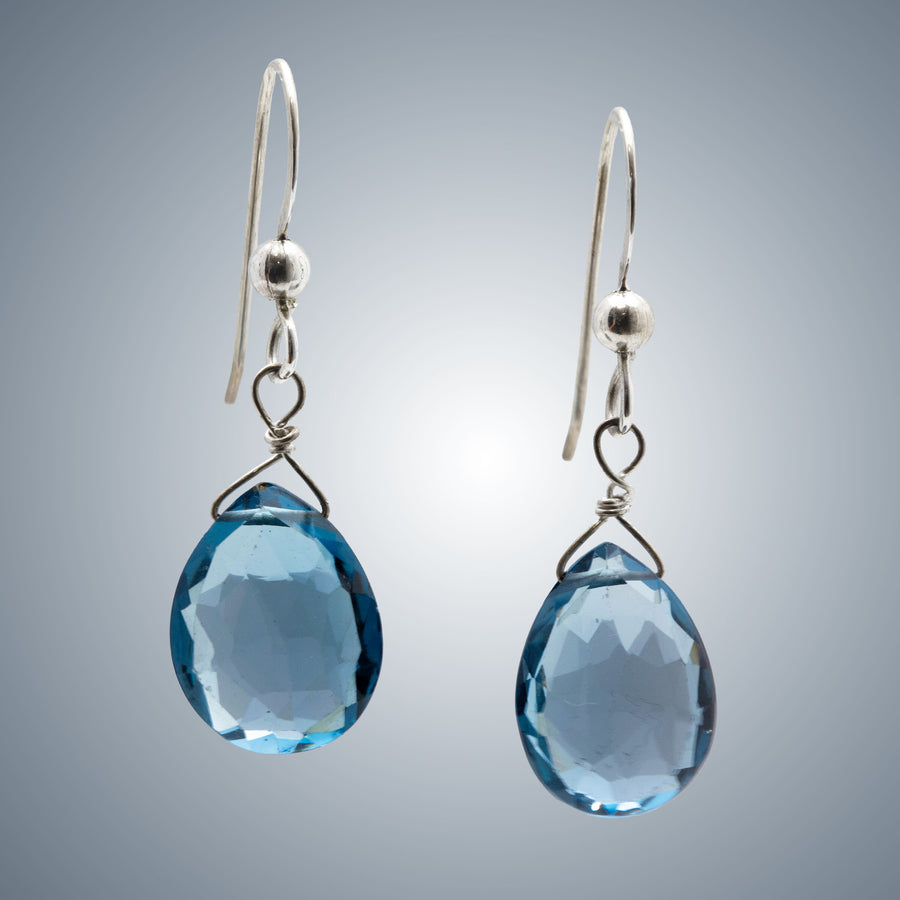 London Blue Topaz & Silver Earrings