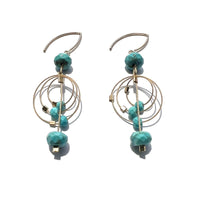 Turquoise & Gold Cable
