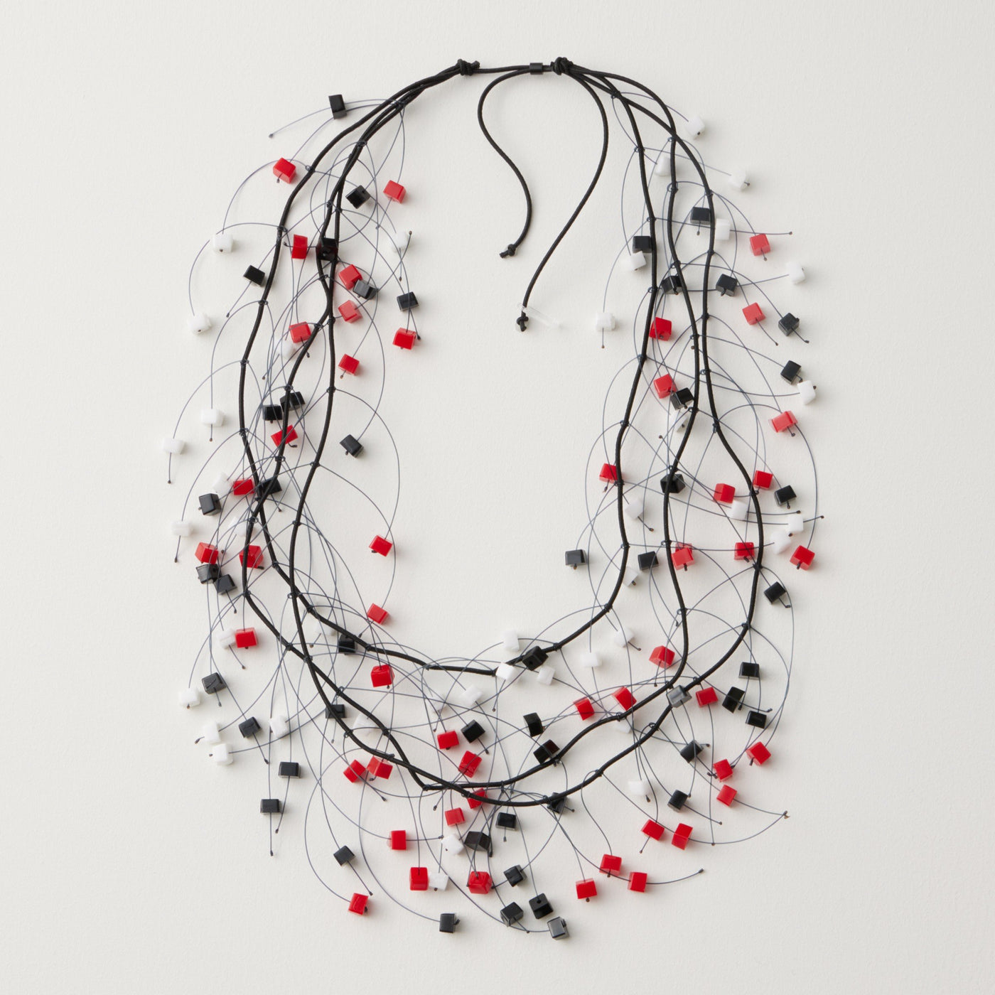 Boxy Drop Triple Necklace
