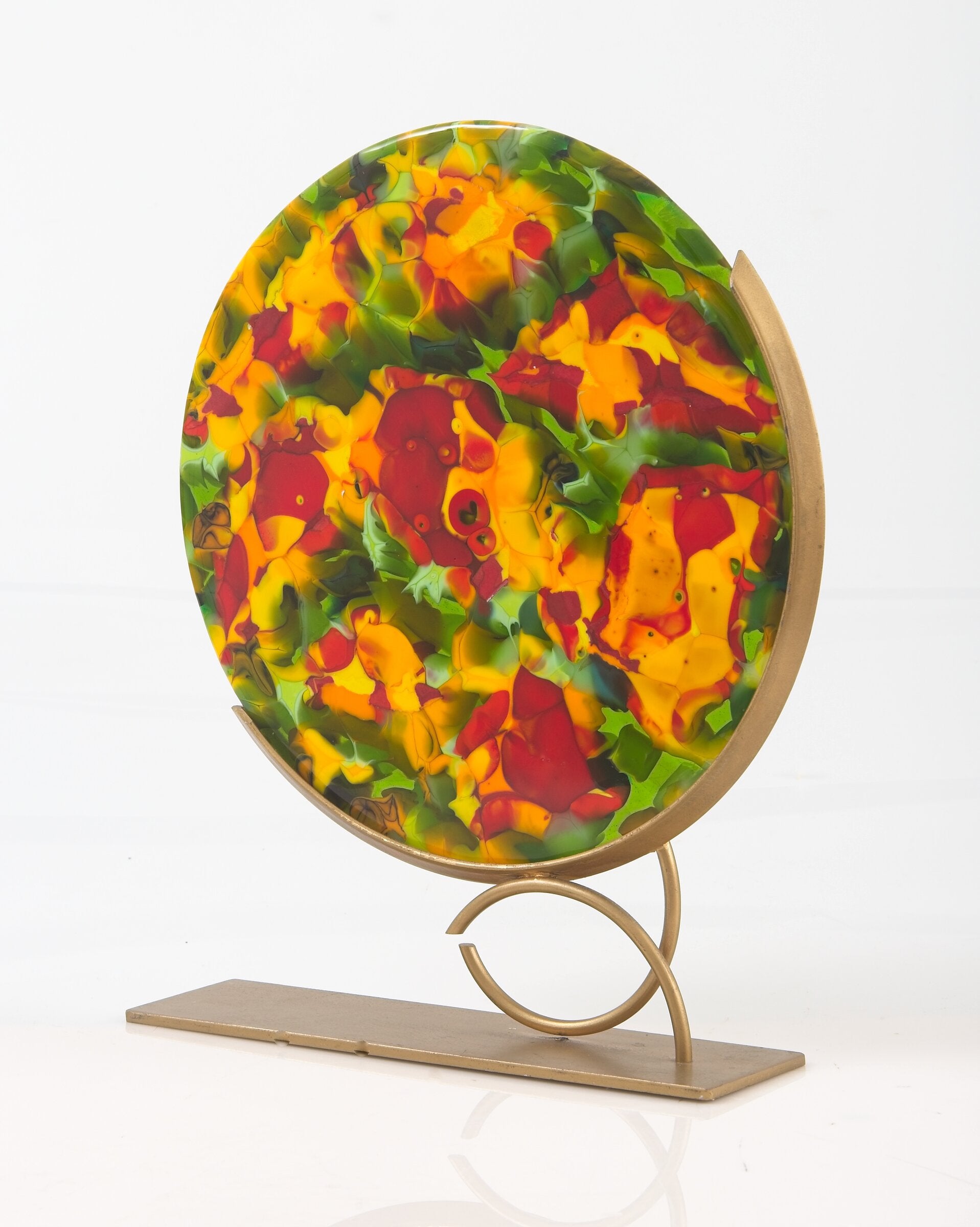 Poppy Field Art Glass Sculpture