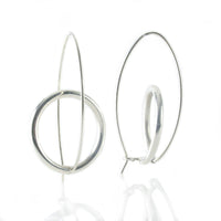 Loop de loop earrings, polished finish