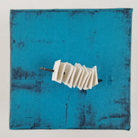 White Squares on Wire/Teal