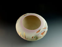 Two Koi Waterlily Bowl