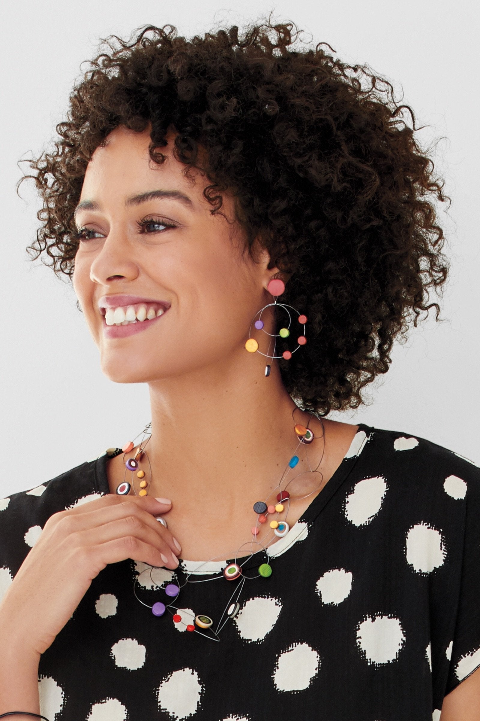 multi, shown with Chandelier Wire Multi I earrings